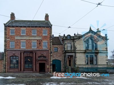 Stanley, County Durham/uk - January 20 : Old Bank At The North O… Stock Photo