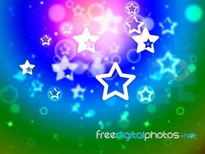 Stars Background Means Star Pattern Or Fantasy Effect
 Stock Image