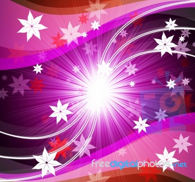 Stars Background Shows Brilliant Swirl And Curvy Lines
 Stock Image