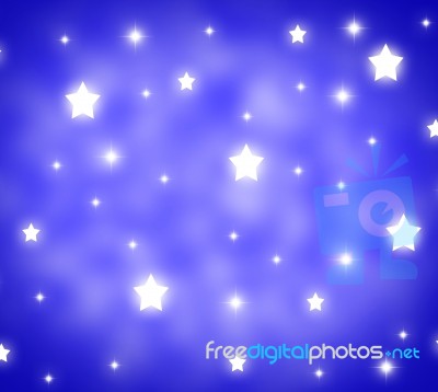 Stars Background Shows Night Time And Midnight Stock Image