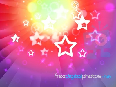 Stars Background Shows Shining Stars Or Glittery Design Stock Image