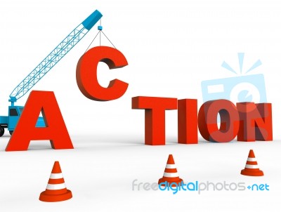 Start Action Indicates Activist Building And Activism 3d Renderi… Stock Image