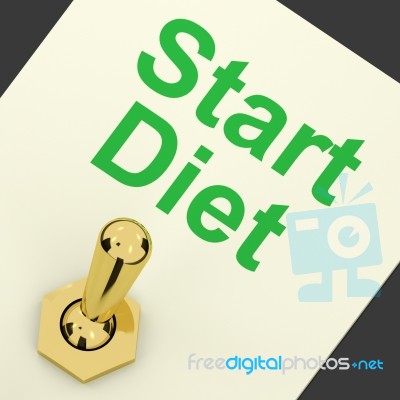 Start Diet Switch Stock Image