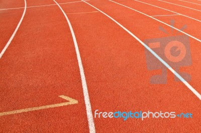 Starting Grid Of Race Track  Stock Photo