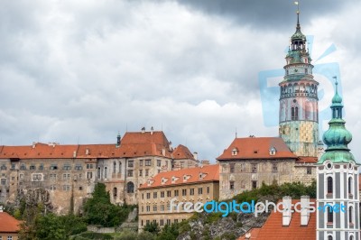 State Castle And Chateau Complex Of Cesky Krumlov Stock Photo