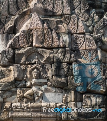 Statue Of Goddess At Prasathinphimai In Thailand (public Locatio… Stock Photo
