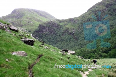Steall Valley Stock Photo