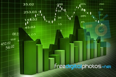 Stock Market Chart Stock Image