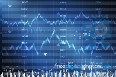 Stock Market Graphs Stock Image
