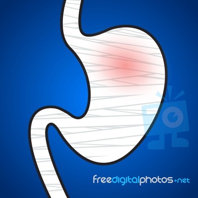Stomach Injuries Stock Image