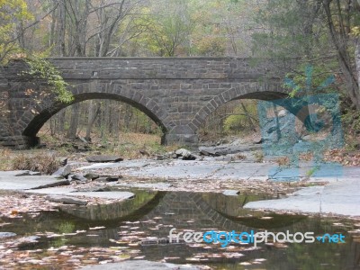 Stone Arch Bridge Stock Photo