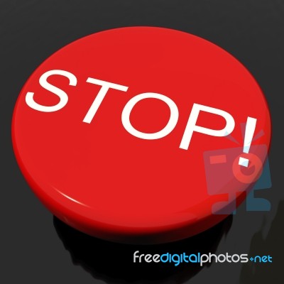 Stop Button Stock Image