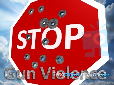Stop Gun Violence Stock Image