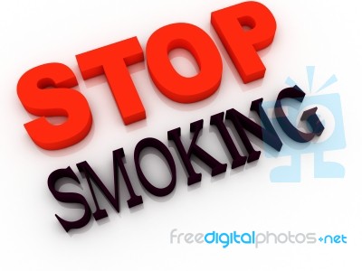 Stop Smoking - Cigarette Stock Image