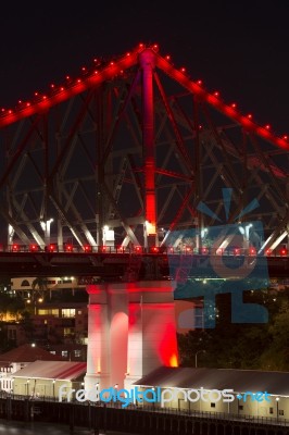 Story Bridge In Brisbane Stock Photo