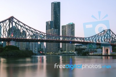 Story Bridge In Brisbane Stock Photo