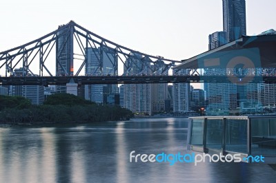 Story Bridge In Brisbane Stock Photo