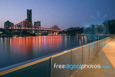 Story Bridge In Brisbane Stock Photo