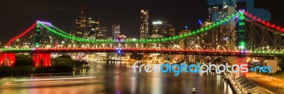 Story Bridge In Brisbane Stock Photo