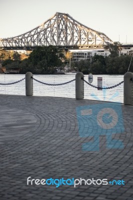 Story Bridge In Brisbane, Queensland Stock Photo