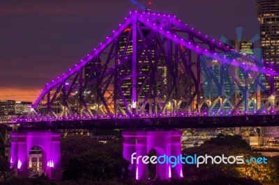 Story Bridge In Brisbane, Queensland Stock Photo