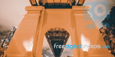 Story Bridge In Brisbane, Queensland Stock Photo