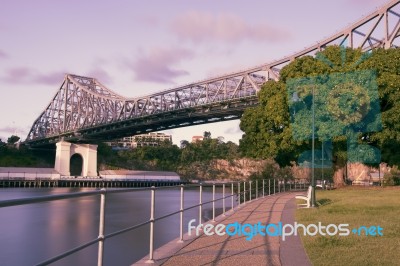 Story Bridge In Brisbane, Queensland Stock Photo