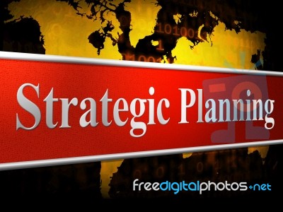 Strategic Planning Represents Business Strategy And Innovation Stock Image