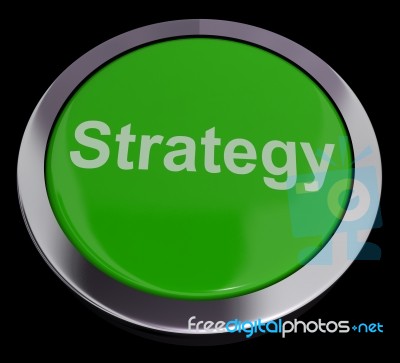 Strategy Button Stock Image
