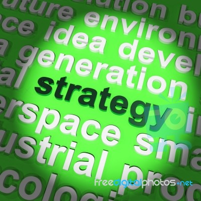 Strategy Word Stock Image
