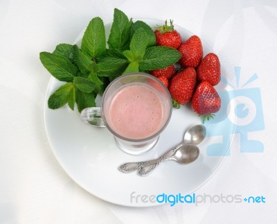 Strawberry Cocktail Stock Photo