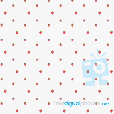 Strawberry Fruit Pattern Background Stock Image