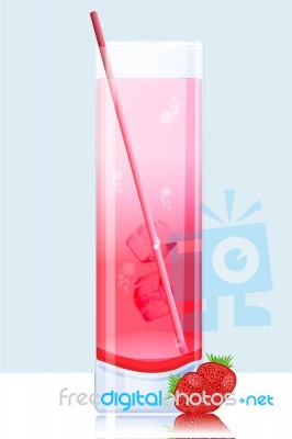 Strawberry Mocktail Stock Image