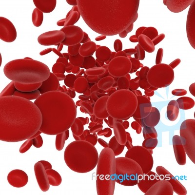 Stream Of Blood Cells Stock Image