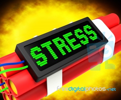 Stress On Dynamite Shows Pressure Of Work Stock Image Stress On Dynamite Shows Pressure Of Work Stock Image