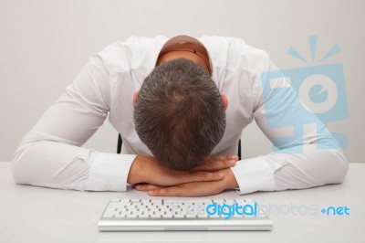 Stressed Out Businessman Stock Photo