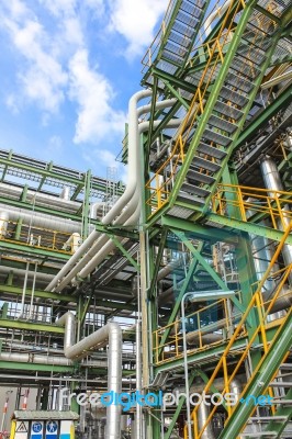 Structure Of Process Plant Stock Photo