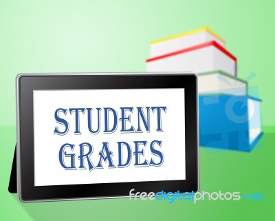 Student Grades Indicates Rank Achievement And Intelligence Stock Image