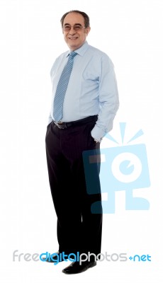 Stylish Senior Executive Stock Photo