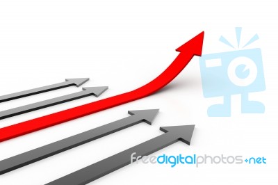 Success Arrow Stock Image