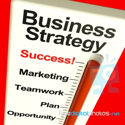 Successful Business Strategy Stock Image