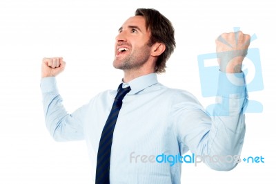Successful Young Handsome Businessman Stock Photo