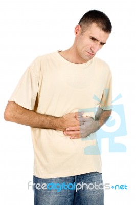 Suffering In Pain Stock Photo