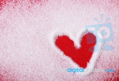 Sugar Heart Stock Photo