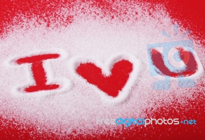 Sugar I Love You Stock Photo