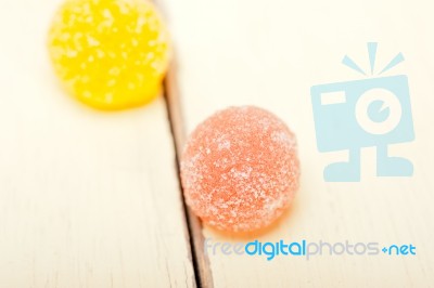 Sugar Jelly Fruit Candy Stock Photo