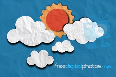 Sun And Cloud Stock Photo