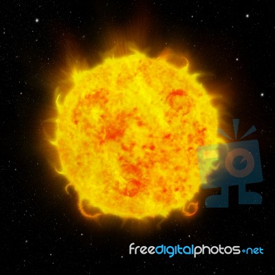 Sun And Space  Stock Image