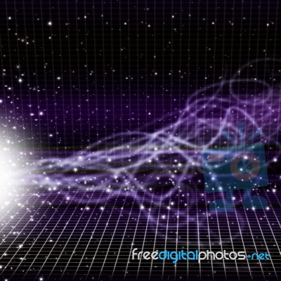 Sun Space Background Shows Transmitting Solar Energy
 Stock Image
