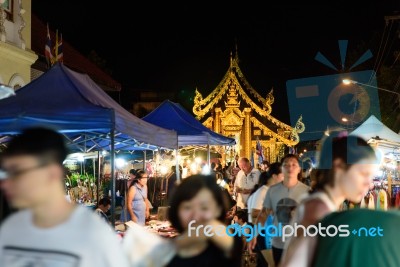 Sunday Market Chiang Mai Walking Street Stock Photo